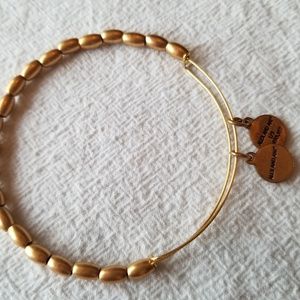Alex and Ani gold beaded bracelet